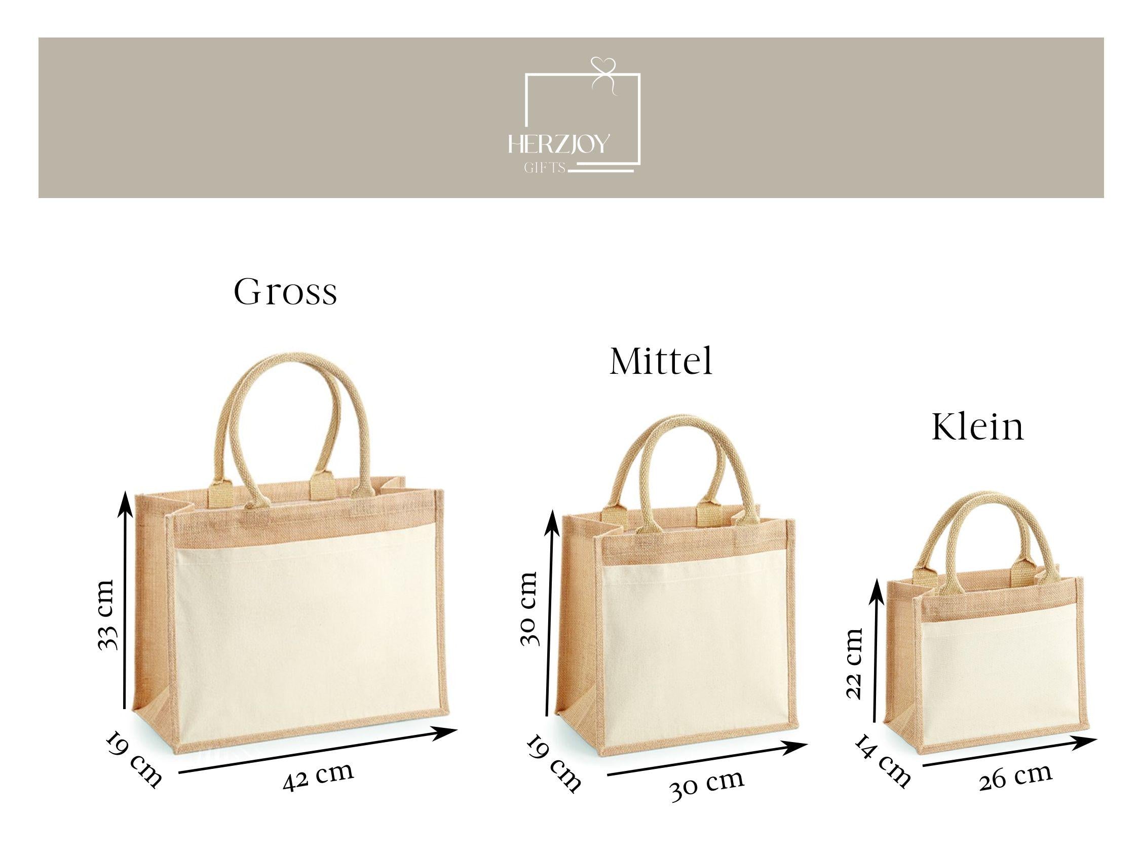 Unsere personalisierte Jutetasche „Schwesterherz“ ist eine süße Geschenkidee für deine Schwester. Perfekt für Freundschaft, Weihnachten oder den Alltag. In drei praktischen Größen erhältlich – ein einzigartiges Geschenk für alle Anlässe