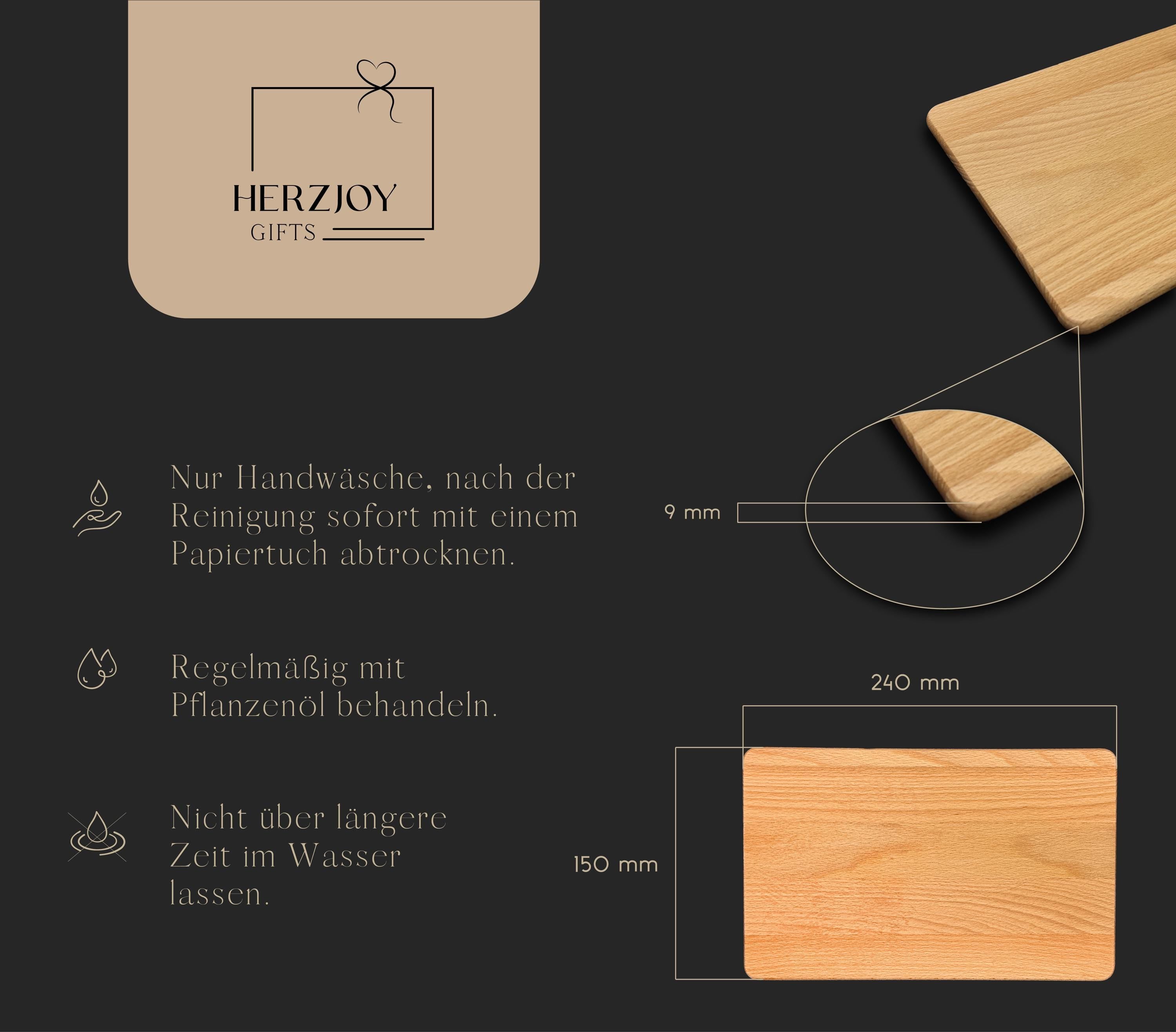 Nachhaltiges und robustes Schneidebrett aus Buchenholz, mit personalisierter Gravur erhältlich, ideal für Geschenke zu Weihnachten, Geburtstagen oder Jubiläen, eine nützliche und stilvolle Ergänzung für jede Küche.