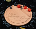 Servierbrett Personalisiert Mama mit Name | Geschenkidee für Mom, Personalisiertes Frühstücksbrett zum Muttertag, Individuelles Küchenbrett