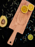 Personalized large cutting board with name | Large serving board with handle, wedding gift, anniversary gift, wooden gift for couples