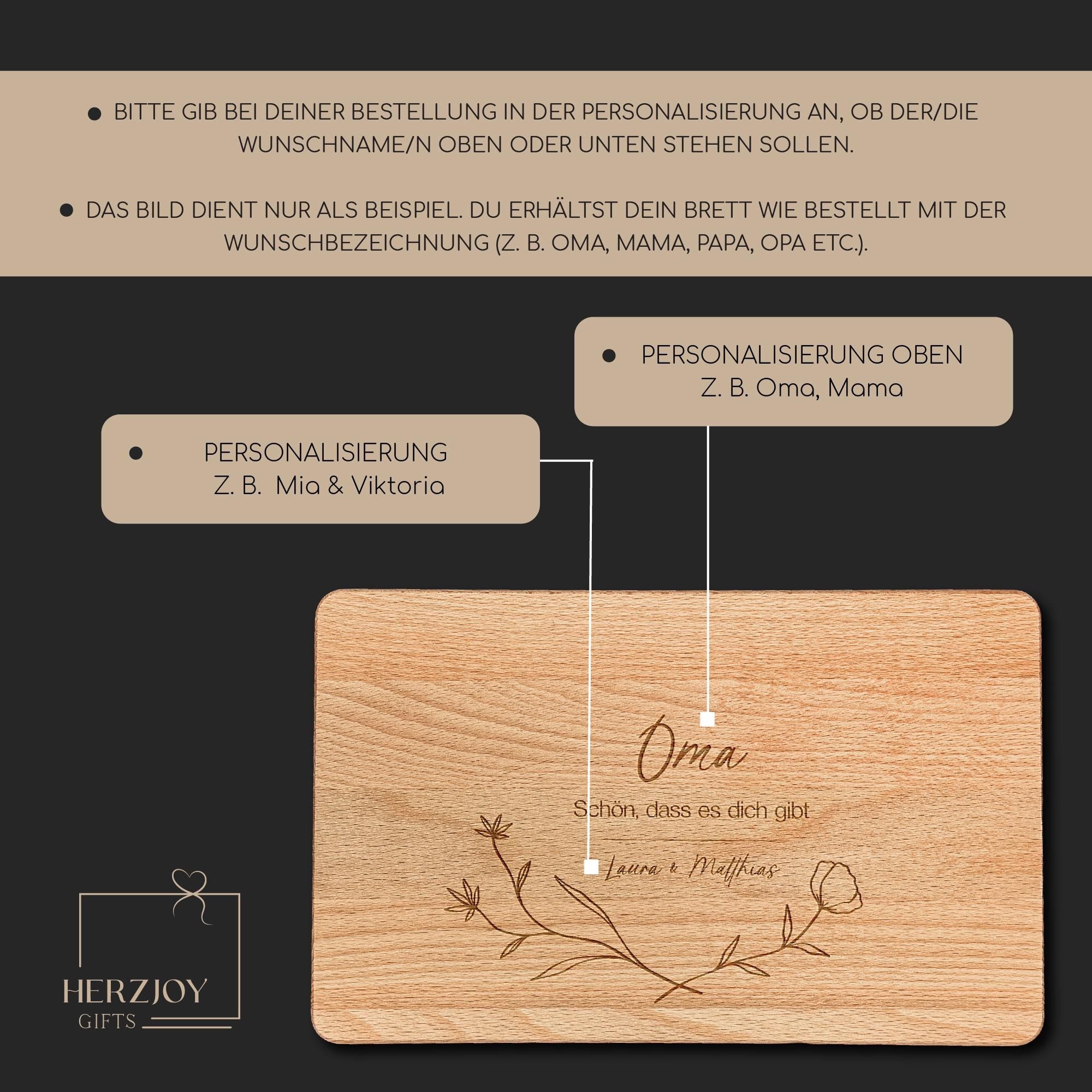 Personalisierbares Schneidebrett aus echtem Buchenholz, langlebig, dekorativ, geölt, praktisch für Frühstück oder Brotzeit, tolles Geschenk für Familie, Freunde oder als besonderes Dankeschön für einen lieben Menschen.
