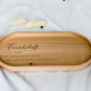 Serviertablett personalisiert Gravur Freundschaft | Kaffee Holz Tablett | Dekotablett Geschenkidee für Frauen, Geburtstag Freundin, Holzdeko