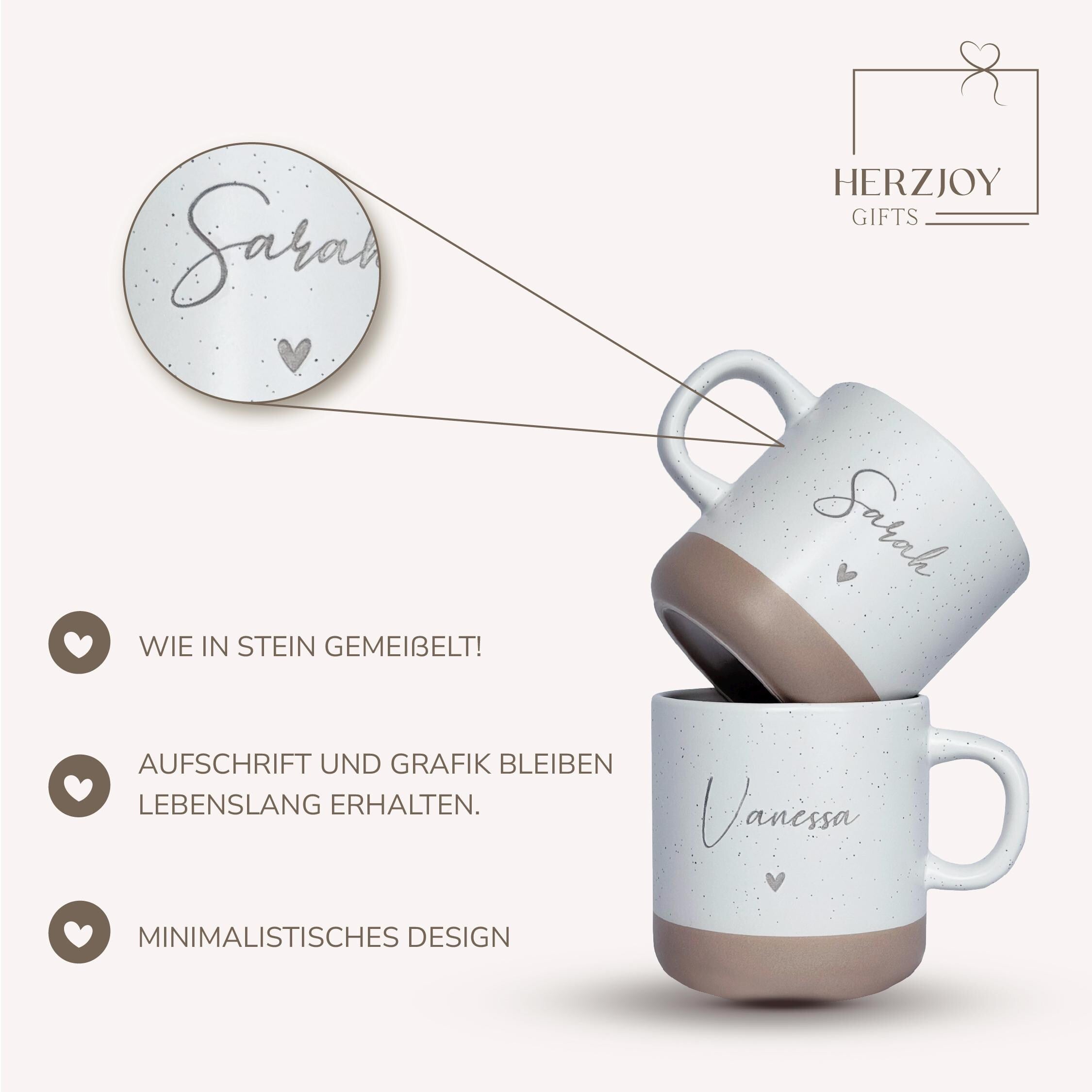 Geschenk Mama – personalisierte Tasse mit Name im hochwertigen Set mit Tablett. Ideale Muttertag Geschenkidee oder nachhaltige Geschenkoption für besondere Anlässe. Perfekt für Kaffee- und Teegenuss im Alltag.