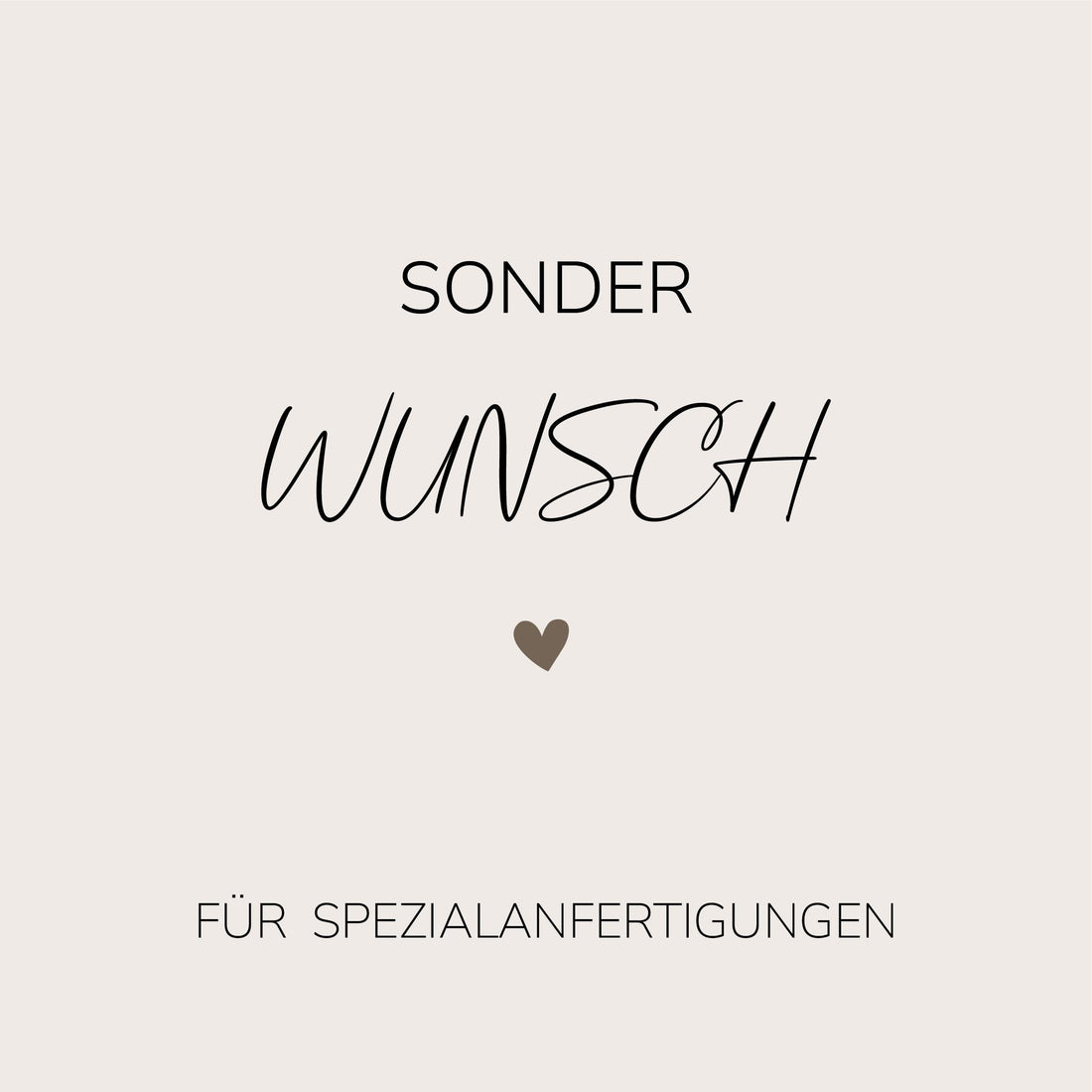 Sonderwunsch für eine Sonderanfertigung