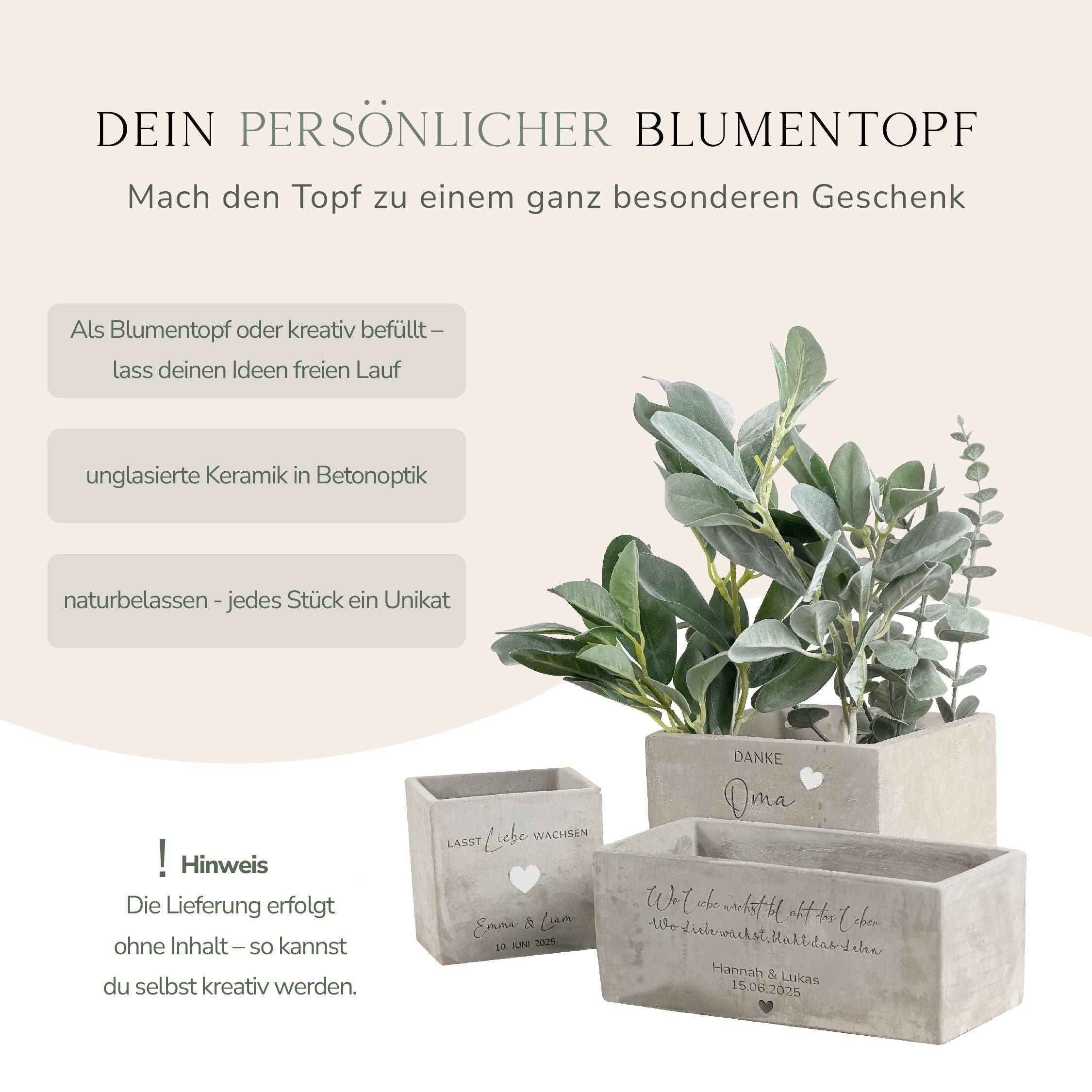 Danke Geschenk Erzieherin als personalisierter Blumentopf mit dem Spruch „Kleine Menschen brauchen so große Herzen wie deins“. Perfekt als Geschenk von Kindern, Eltern oder Gruppe zum Abschied. Eine besondere Aufmerksamkeit mit Herz und Wertschätzung.