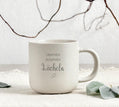 Kaffeetasse mit Gravur Lächeln | Geschenk für Freundin | Schwester Tasse | Weihnachtsgeschenk Kollegin | Kaffee Tee | Gravierte Keramiktasse