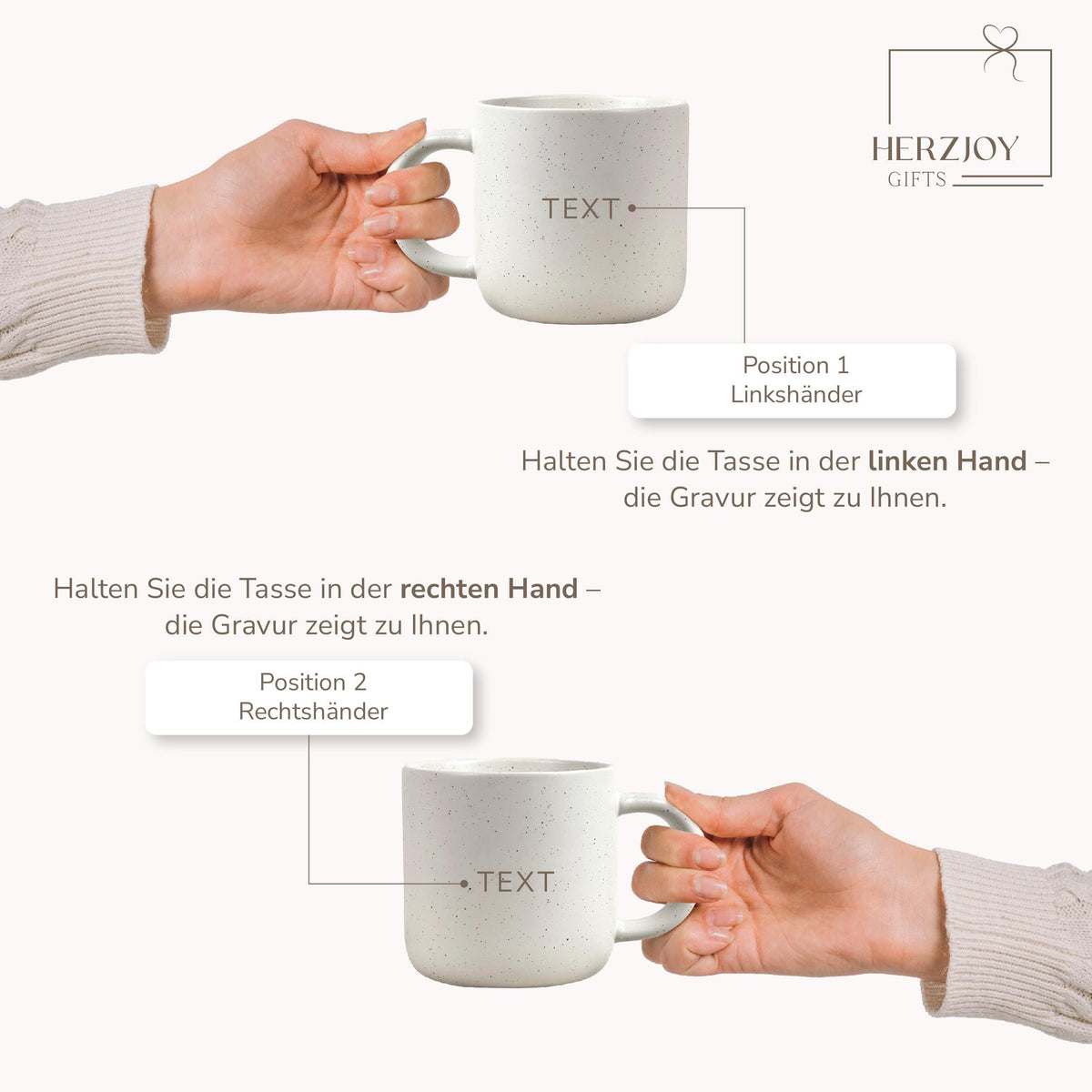 Personalisierte Kaffeetasse als Geschenk für werdende Eltern oder Großeltern. Die individuell gestaltete Keramiktasse ist eine stilvolle Erinnerung an die Schwangerschaft und eignet sich perfekt zum Verkünden der Babynews oder als emotionales Familiengeschenk.