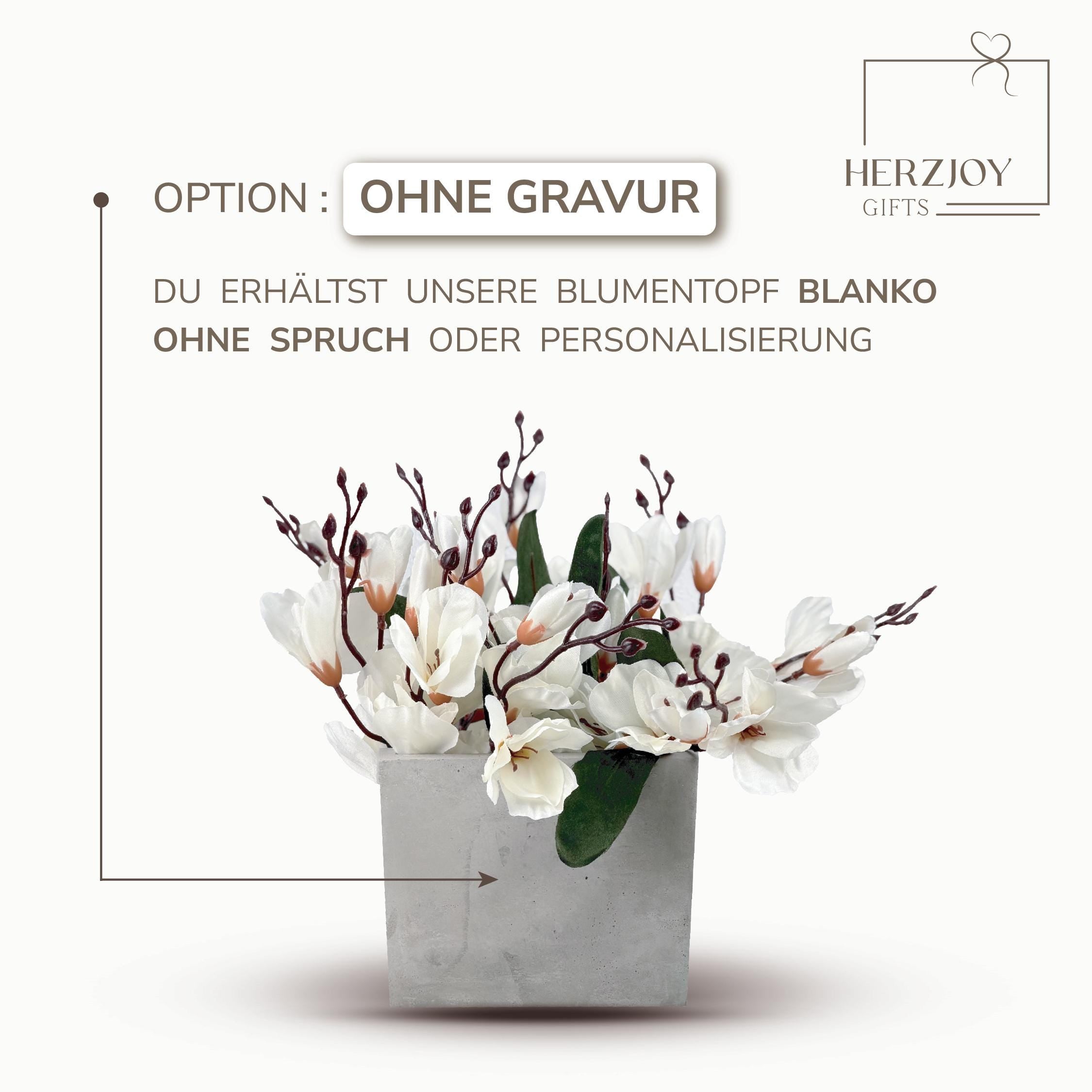 Muttertagsgeschenk Blumentopf mit Gravur "Du bist wunderbar" | Muttertag Geschenkidee Geburtstag Oma Uroma | kleines Dankeschön Individuell