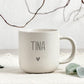 Personalisierte Tasse mit Name aus hochwertiger Keramik, individuell graviert und perfekt als Geburtstagsgeschenk für Frauen oder Männer. Liebevolle Geschenkidee für Freundin, Mama oder Partner, ideal für Alltag, Kaffee, Tee oder Büro. Persönliches Geschenk mit emotionalem Wert.