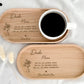 Personalisierte Kaffeetasse im Geschenkset mit Tablett für Mama, individuell gestaltet mit Wunschtext. Ein besonderes Geschenk für Mama zum Muttertag, Geburtstag oder als kleine Aufmerksamkeit zwischendurch. Zeitloses Design und hochwertige Verarbeitung.