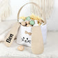 Osterkorb Junge personalisiert mit Wunschname, niedliches Osterkörbchen mit Hasenohren für Ostern. Perfekt als Geschenk für Kinder, um Süßigkeiten und Eier zu sammeln. Ein langlebiges Osternest personalisiert Korb für unvergessliche Ostererinnerungen.