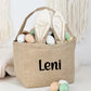 Osterkorb mit Namen als individuelles Ostergeschenk für Kinder. Dieser Hasenkorb eignet sich ideal als Osternest Kinder zum Sammeln von Ostereiern und Süßigkeiten und ist eine besondere Geschenkidee für das Osterfest.