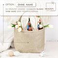 Personalisierter Hasenkorb mit Namen, ideal als Osterkörbchen für Kinder. Perfektes Ostergeschenk Kinder zum Befüllen mit Ostereiern und kleinen Überraschungen, geeignet für Junge, Mädchen oder Baby und jedes Jahr wieder verwendbar.
