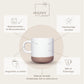 Tasse mit Tablett personalisiert als Geschenk zur Hochzeit, Keramiktasse mit Gravur Mr Mrs, individuelles Geschenk für Braut und Bräutigam, hochwertiges Geschenkset, dekorativ und praktisch.