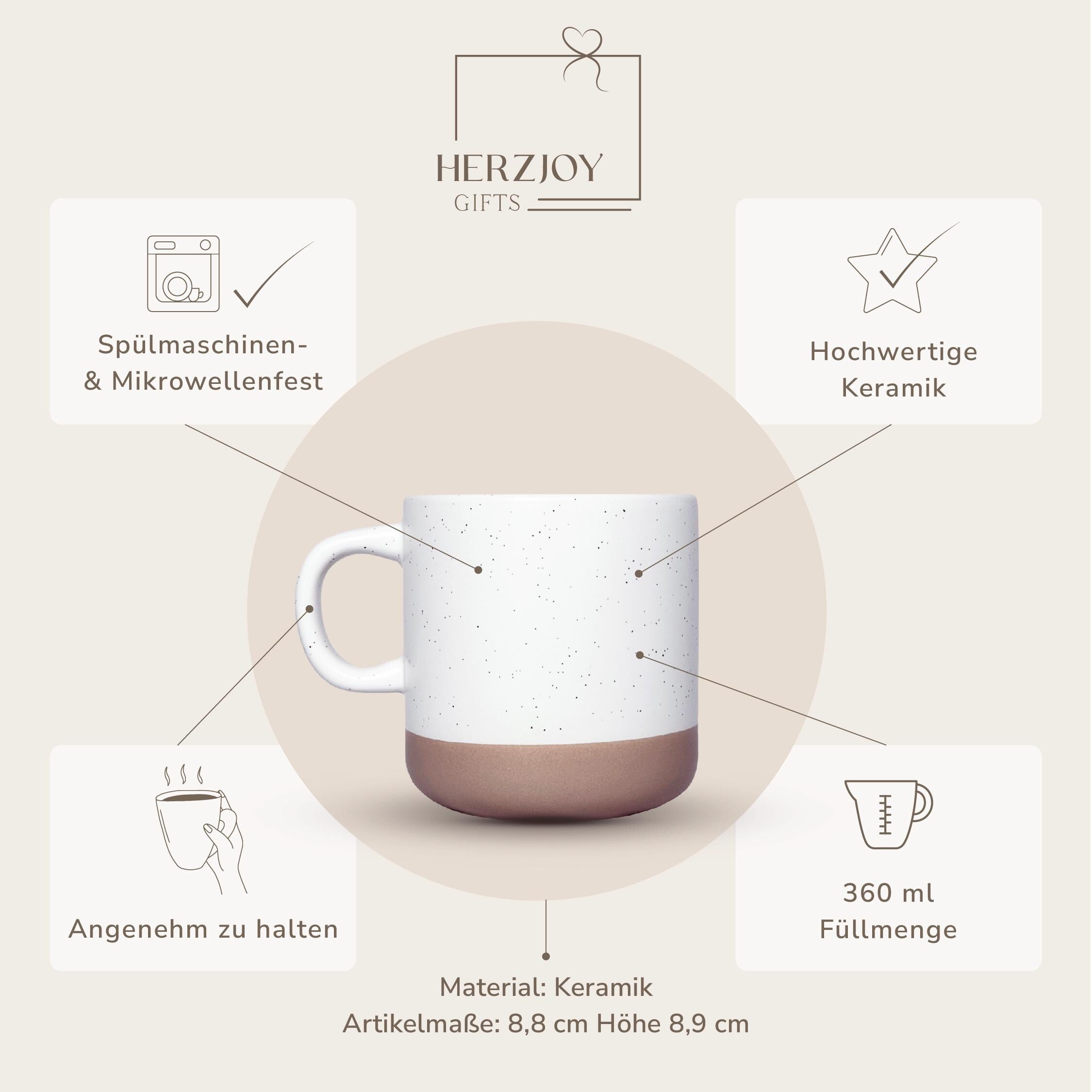 Tasse mit Tablett personalisiert als Geschenk zur Hochzeit, Keramiktasse mit Gravur Mr Mrs, individuelles Geschenk für Braut und Bräutigam, hochwertiges Geschenkset, dekorativ und praktisch.