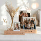 Kartenhalter personalisiert aus hochwertigem Material, perfekt als Fotoständer personalisiert für Lieblingsbilder, kleine Notizen oder Grußkarten. Dieser Kartenständer mit Gravur ist eine besondere Geschenkidee für Mama, Oma oder zum Muttertag. Die Fotoleiste mit Spruch bringt persönliche Worte dekorativ zur Geltung und ergänzt moderne sowie klassische Wohnstile. Ein individuelles Geschenk für sie, das Erinnerungen festhält und als langlebiger Fotohalter personalisiert Freude bereitet.