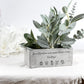 Personalisierter Blumentopf mit dem Spruch „Kleine Menschen brauchen so große Herzen wie deins“. Eine liebevolle Geschenkidee für Erzieherin, Lehrerin oder Tagesmutter zum Abschied im Kindergarten, in der Kita oder zum Schuljahresende. Perfekt als Dankeschön mit emotionaler Bedeutung.
