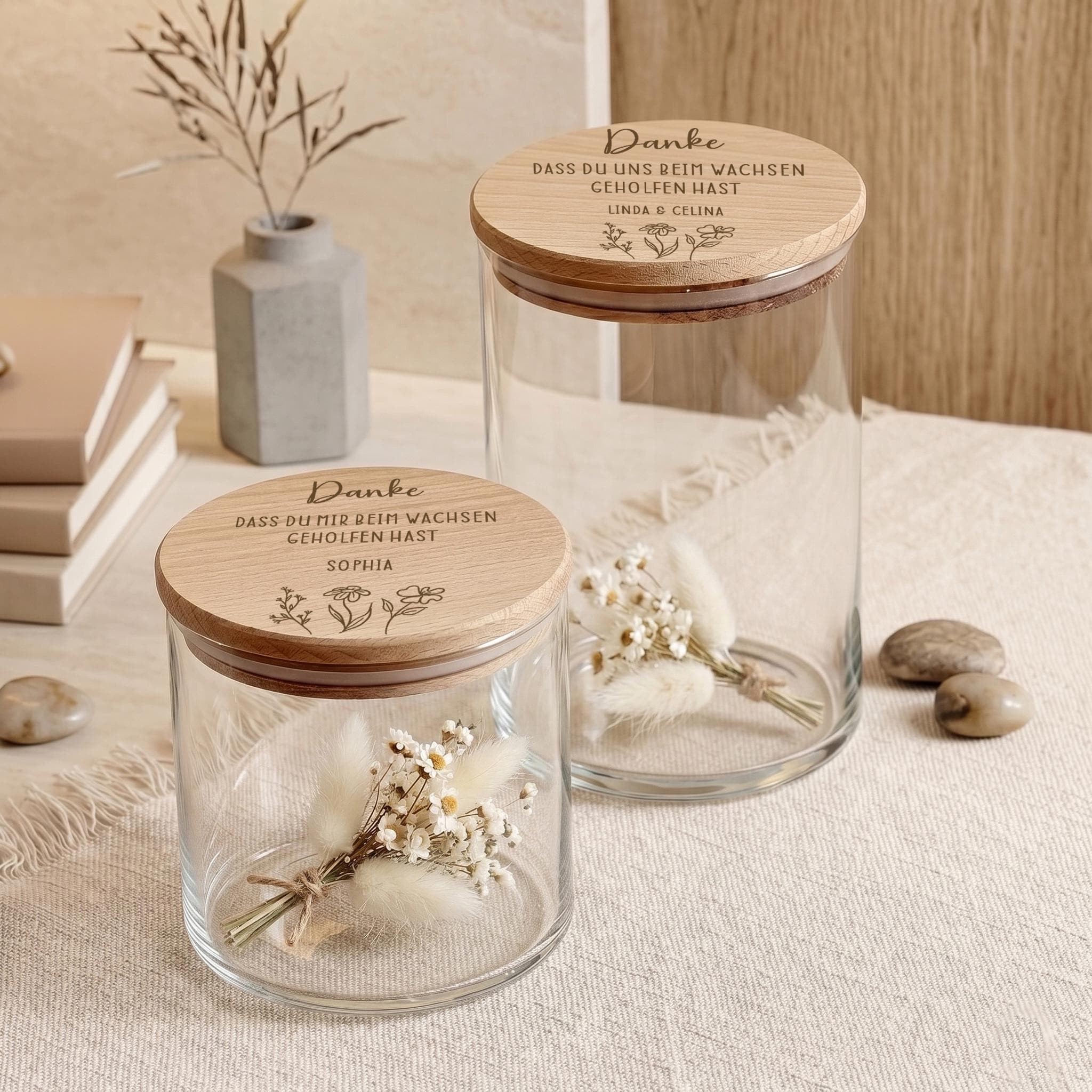 Abschiedsgeschenk Kita Team als personalisiertes Vorratsglas. Dieses Glas eignet sich perfekt als Gruppengeschenk und kann mit kleinen Aufmerksamkeiten gefüllt werden.