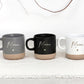 Keramiktasse personalisiert mit Name als Geschenkset Tasse und Tablett für Mama. Diese Teetasse für Mama eignet sich als Muttertagsgeschenk oder Mama Geschenkset Geburtstag. Das Holztablett mit Gravur ergänzt die Tasse ideal und schafft ein dekoratives und praktisches Geschenk für Mama mit persönlicher Note.