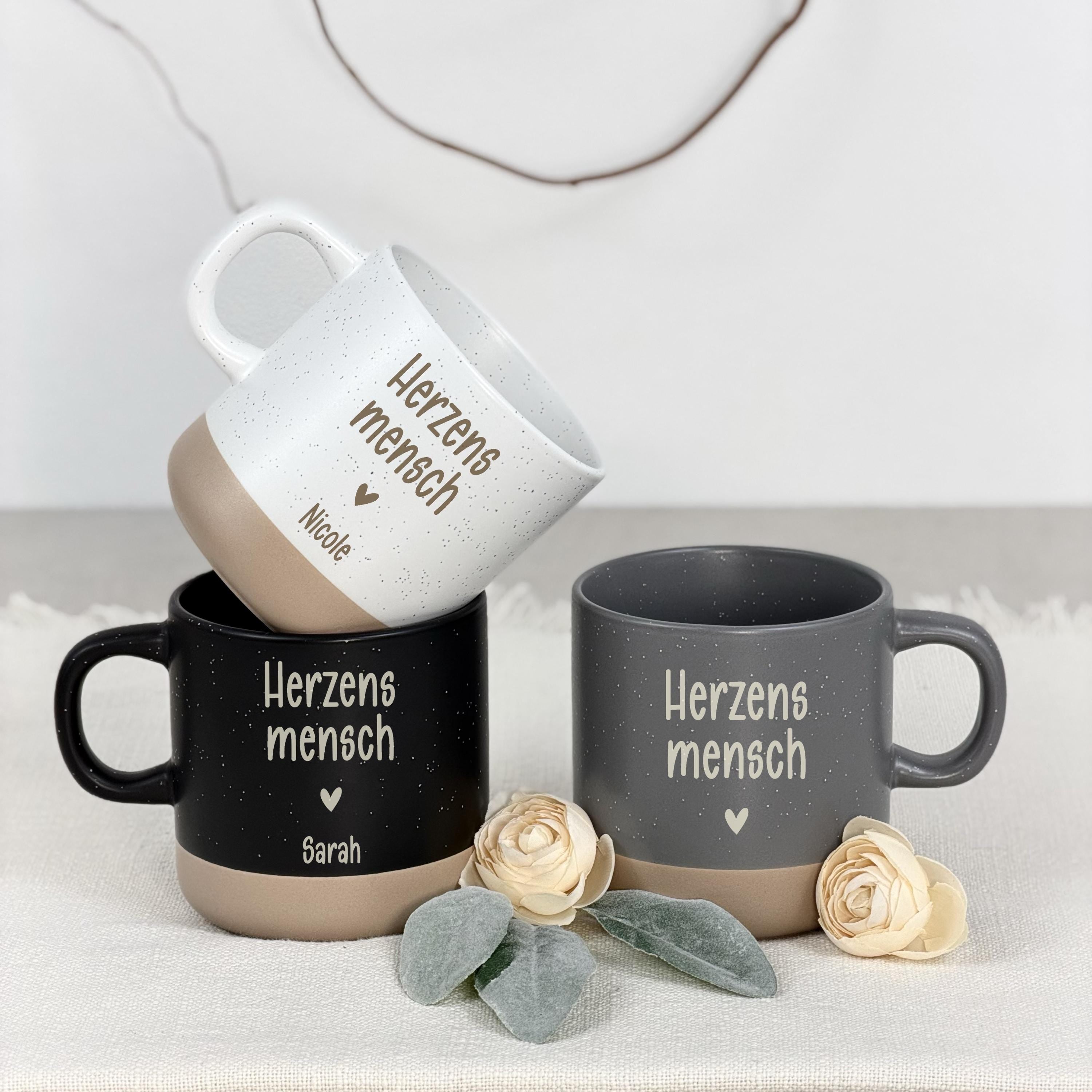 Beste Freundin Geschenk Mug als personalisierte Keramiktasse mit Gravur. Ein liebevolles Geschenk für Frauen mit persönlicher Botschaft und modernem Design.