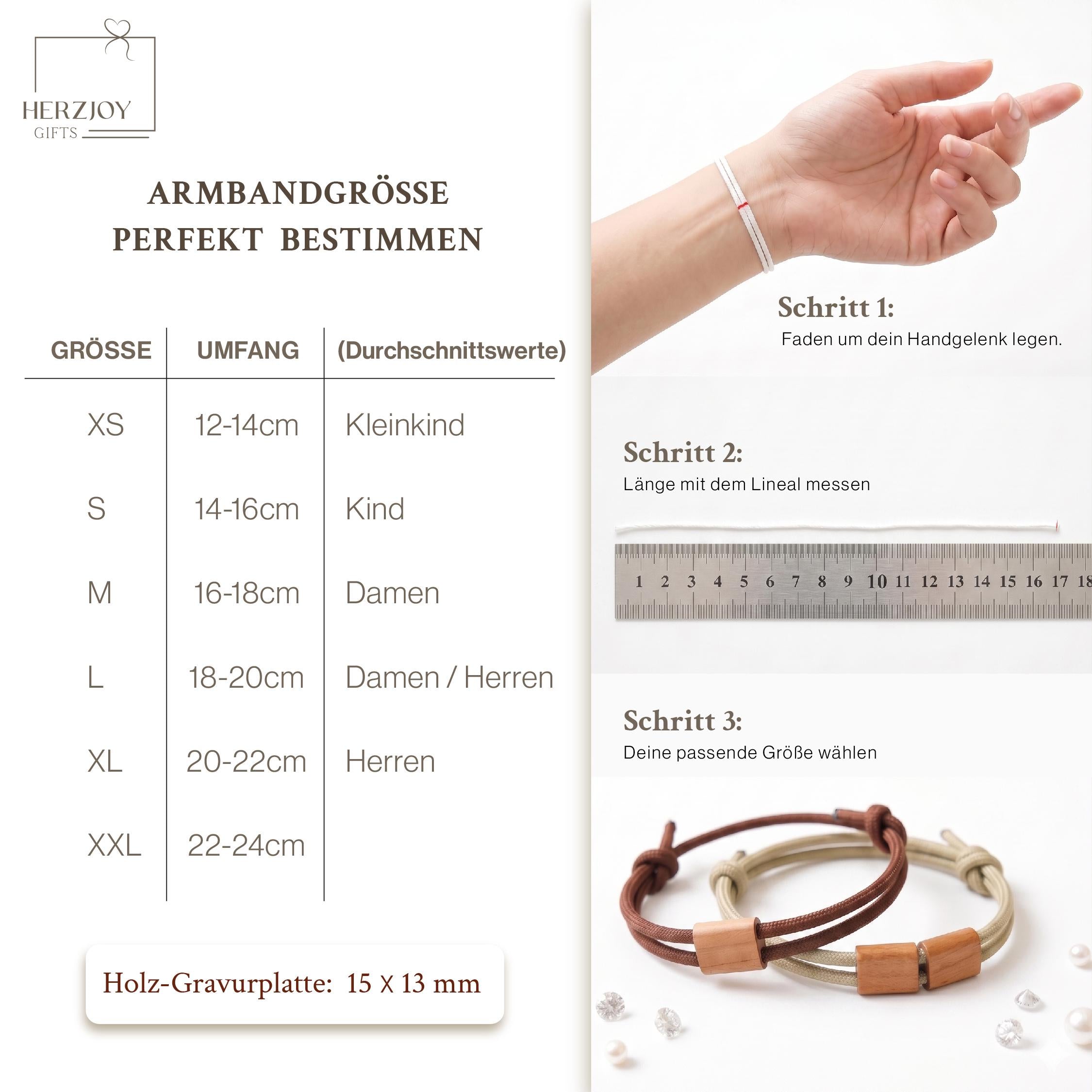 Holzarmband Herren personalisiert mit Segeltau und individueller Gravur. Die Kombination aus natürlicher Holzstruktur und modernem Design macht dieses Schmuckstück zu einem besonderen Begleiter im Alltag.
