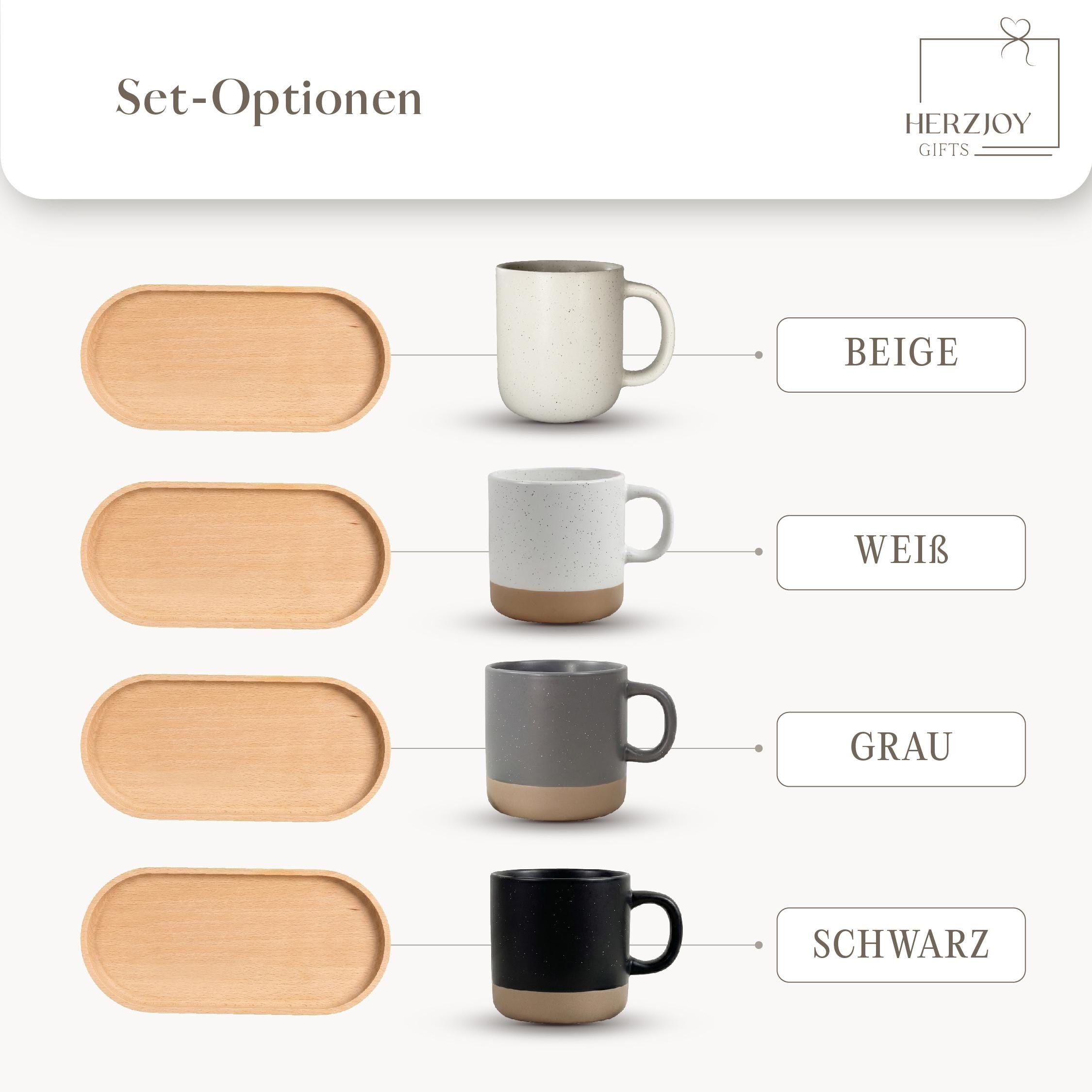 Abschiedsgeschenk Personalisiert mit name, Geschenkset Tasse mit Tablett, Abschied Tasse Kindergarten, Kaffeetasse für Lehrerin & Erzieherin