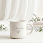 Geschenk für Schwester mit personalisierter Keramiktasse und individueller Gravur, ideal für Kaffee, Tee oder Kakao und als tägliche Erinnerung an eure besondere Verbindung.