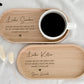 Emotionales Dankeschön Geschenk zum Kita- oder Grundschulabschied mit individuell gravierter Tasse und passendem Holztablett für eine persönliche und unvergessliche Überraschung.
