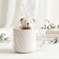 Liebevoll gestaltetes Geschenkset aus Tasse und Tablett mit Wunschname, perfekt als persönliches Abschiedsgeschenk für Lehrerin, Erzieherin oder Tagesmutter zum Abschied von Kindern und Eltern.