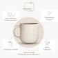 Personalisierte Keramiktasse für Kaffee oder Tee als emotionale Überraschung zur Schwangerschaft. Ideal als Geschenk für werdende Oma, Opa, Mama oder Papa und eine stilvolle Möglichkeit, die Babynews auf kreative Weise zu verkünden.