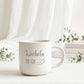 Personalisierte Kaffeetasse mit präziser Lasergravur und dauerhaftem Wunschnamen als stilvolle Geschenkidee für Kollegin, Kollegen oder Freundin – perfekt für Kaffee, Tee oder Cappuccino im Büro, Homeoffice oder Zuhause.
