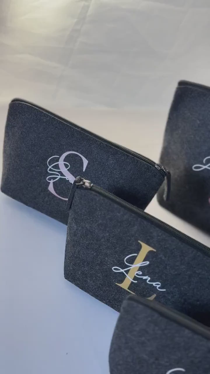 Personalized Cosmetic Bag with Name | for birthday, anniversaries, Christmas, gift, friend, mother, mom, friendship, toiletry bag
