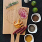 Personalized large cutting board with name | Large serving board with handle, wedding gift, anniversary gift, wooden gift for couples