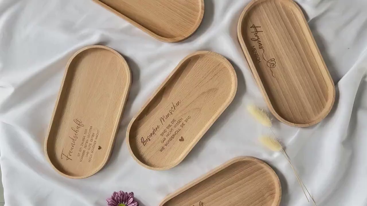 personalisiertes Holztablett Gravur Kollegin | Kaffee Holztablett | Dekotablett, Geschenkidee Rentnerin, Weihnachtsgeschenk Kollege Abschied