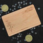 Frühstücksbrett personalisiert Gravur Danke Mama | Küchenbrett mit Name aus Holz, personalisiertes Frühstücksbrettchen zum Muttertag