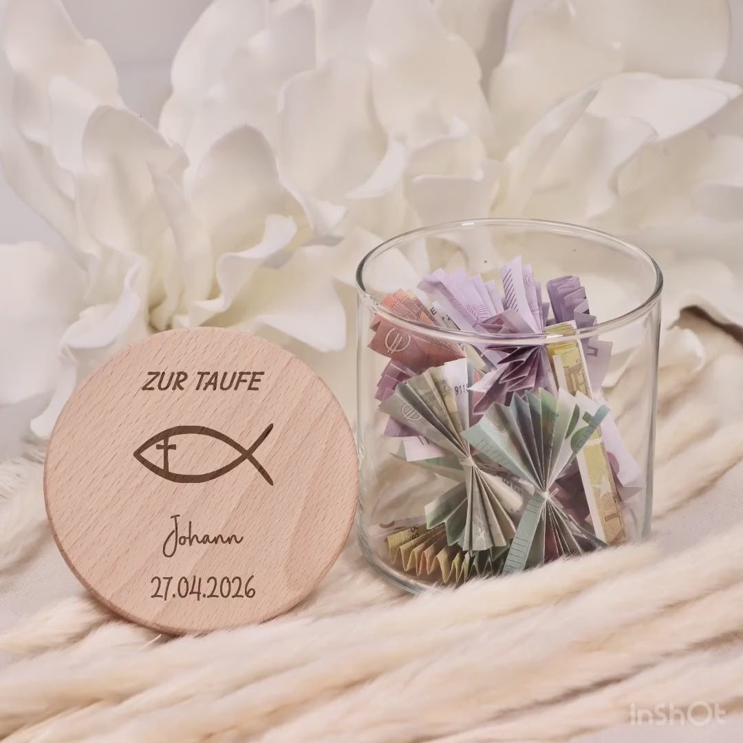 Geldgeschenk Kommunion, Geld zur Konfirmation verschenken, Verpackung Geschenk Erstkommunion Mädchen, Vorratsglas Firmung Junge, Taufge