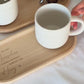 Kaffeetasse Herzensmensch + Tablett | Geschenk Freundin Tasse mit Name, Keramiktasse, Geschenk Mama Tochter, Abschied Geschenk Kollegin, Mug
