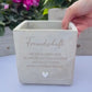 Geschenkidee Geburtstag Frauen | Blumentopf Personalisiert Herzensmensch Gravur, Weihnachtsgeschenk Kleinigkeit Freundin | Valentinstag Idee